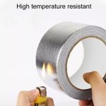 0,15 mm Glasfasergewebe Aluminiumfolie Klebeband Klimaanlage Rohr wasserdicht Naht Abdichtung Band, 3cm x 5m, 3cm x 10m, 3cm x 20m, 5cm x 5m, 5cm x 10m, 5cm x 20m – Bild 7