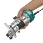 MOYI Aluminiumgehäuse, multifunktionale kleine elektrische Holzschnitz- und Schlitz-Trimmmaschine, 15 Milling Cutters EU Plug, 15 Milling Cutters US Plug – Bild 6