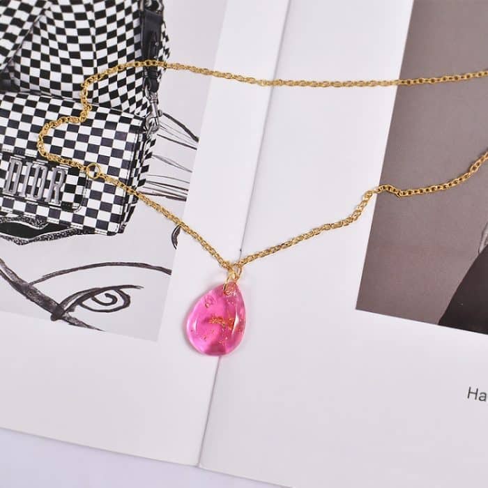 DIY Kristall Epoxid Querschnitt Oval Anhänger Ohrring Silikonform – Bild 5