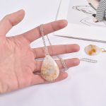 DIY Kristall Epoxid Querschnitt Oval Anhänger Ohrring Silikonform – Bild 6