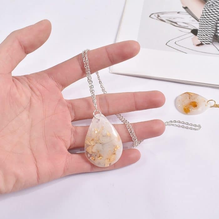 DIY Kristall Epoxid Querschnitt Oval Anhänger Ohrring Silikonform – Bild 6