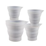 Falten DIY Epoxy Messbecher Silikon Form Kerze Gips Kleber Mischen Cup, 5pcs 50ml, 5pcs 100ml, 2pcs 250ml, 2pcs 500ml – Bild 2
