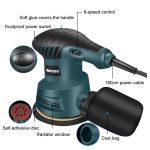 MOYI Kleine Polier-Schleifpapiermaschine für die Holzbearbeitung, elektrischer Tellerschleifer, 8pcs /Set AU Plug, 8pcs /Set US Plug, 8pcs /Set UK Plug, 8pcs /Set EU Plug, 5pcs /Set AU Plug, 5pcs /Set EU Plug, 5pcs /Set UK Plug, 5pcs /Set US Plug – Bild 4