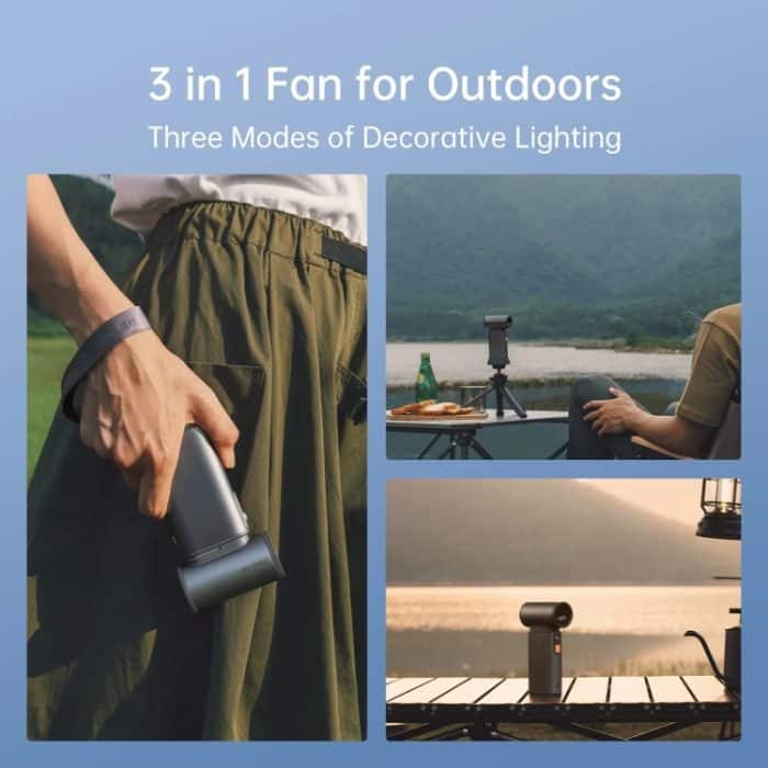 JisuLife FA55 Tragbarer kleiner Handventilator, wiederaufladbarer elektrischer Mini-Ventilator – Bild 12