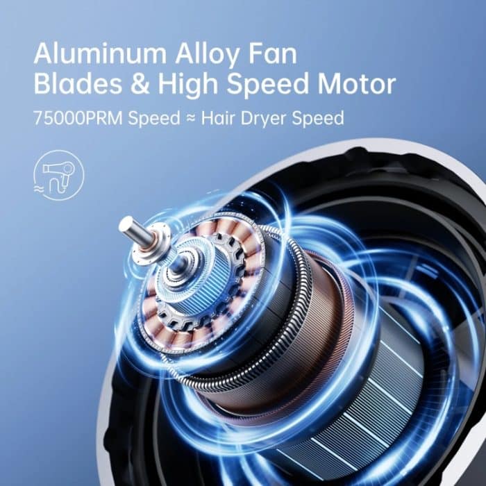 JisuLife FA55 Tragbarer kleiner Handventilator, wiederaufladbarer elektrischer Mini-Ventilator – Bild 8