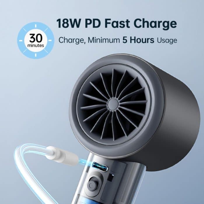 JisuLife FA53 Pro 1 Leistungsstarker Hochgeschwindigkeits-Kühlhandventilator Kleiner tragbarer Mini-Desktop-Ventilator mit USB-Aufladung – Bild 6