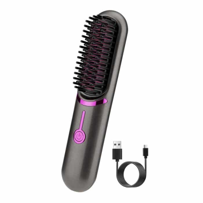 TBD0605083001A.jpg Kabelloser Haarglättungskamm Lockenstab mit USB-Aufladung – Bild 1