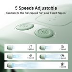 JisuLife Kinderwagen-Ventilator, Life2 Kinderwagen-Oktopus-Ventilator, tragbarer Hochgeschwindigkeits-Desktop-Clip-Ventilator, Life2 – Bild 5