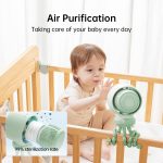 JisuLife Kinderwagen-Ventilator, Life2 Kinderwagen-Oktopus-Ventilator, tragbarer Hochgeschwindigkeits-Desktop-Clip-Ventilator, Life2 – Bild 9