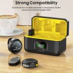 J6 Smart Digital Display Rauschunterdrückung Magnetisches kabelloses Halsbandmikrofon, Type-C, 8 Pin – Bild 9