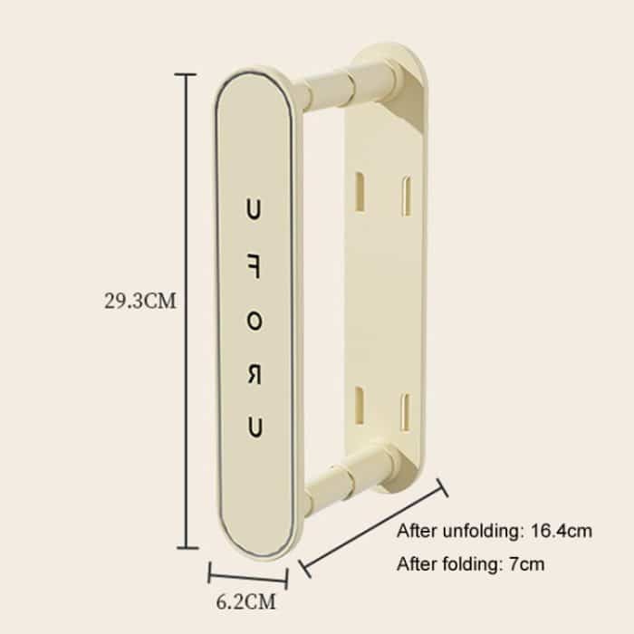 Versenkbare Kleidung Rack Organizer Multifunktionale Haushalt Loch-Freies Balkon Lagerung Regal – Bild 3