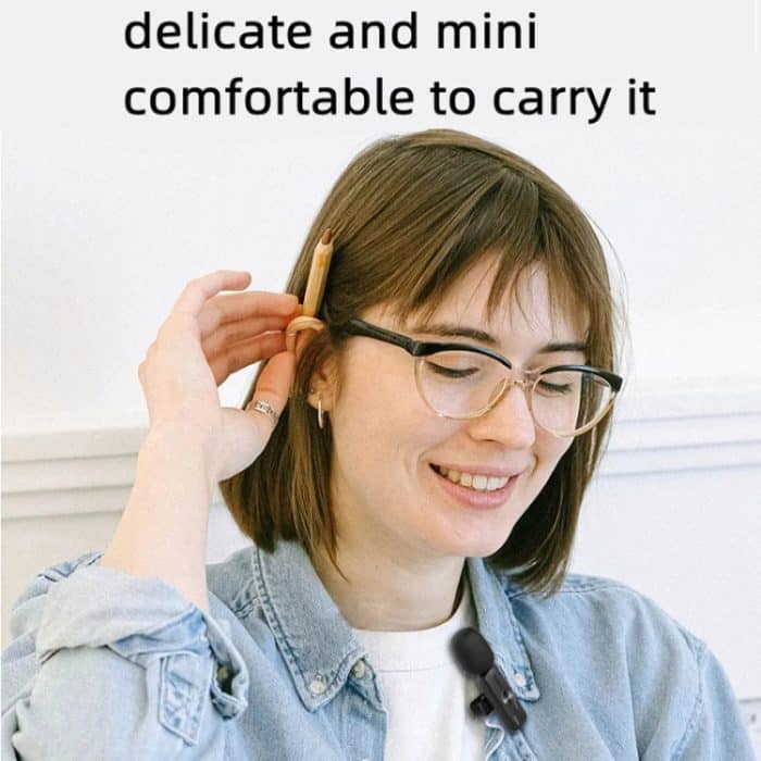 3,5-mm-Empfänger, kabelloses Lavaliermikrofon, 9-Zoll-Fülllicht-Stativset für Live-Fotografie, Single Mic, Double Mic – Bild 10