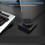 USB Computer Lautstärkeregler Multimedia Audio Line Controller Lautsprecher Knopf Schalter, E-1 – Bild 5