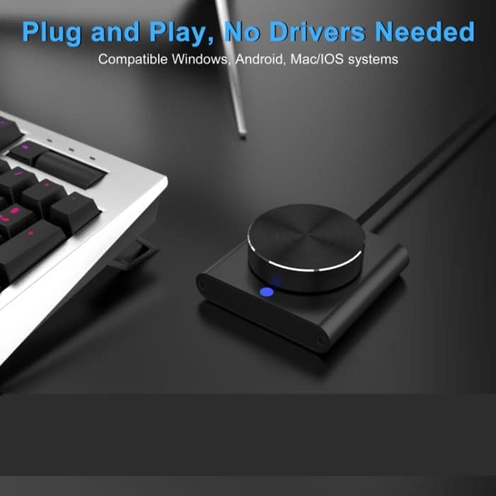 USB Computer Lautstärkeregler Multimedia Audio Line Controller Lautsprecher Knopf Schalter, E-1 – Bild 5