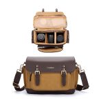 Vintage wasserdichte Canvas-Tasche DSLR-Kamera-Fototasche, Cwatcun D126 Double Shoulder, Cwatcun D127 Single Shoulder