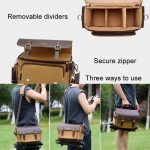Vintage wasserdichte Canvas-Tasche DSLR-Kamera-Fototasche, Cwatcun D126 Double Shoulder, Cwatcun D127 Single Shoulder – Bild 6