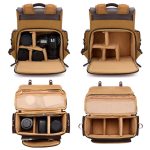 Vintage wasserdichte Canvas-Tasche DSLR-Kamera-Fototasche, Cwatcun D126 Double Shoulder, Cwatcun D127 Single Shoulder – Bild 5