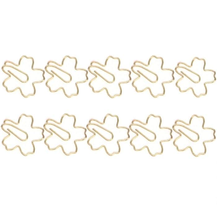 TBD0605118001A.jpg Büroklammern aus Metall in Sonderform, Dateiklassifizierung und -aufbewahrung, 10pcs /Box Sakura – Bild 1