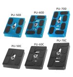 Für Arca Typ SLR Kamera PU Quick Release Platte Aluminium Legierung CNC Ball Kopf Quick Release Platte, BEXIN PU-50C, BEXIN PU-50D, BEXIN PU-60C, BEXIN PU-60D, BEXIN PU-70C, BEXIN PU-70D – Bild 3