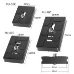 Für Arca Typ SLR Kamera PU Quick Release Platte Aluminium Legierung CNC Ball Kopf Quick Release Platte, BEXIN PU-50C, BEXIN PU-50D, BEXIN PU-60C, BEXIN PU-60D, BEXIN PU-70C, BEXIN PU-70D – Bild 5