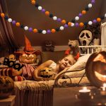 2m Halloween Filz Ball Anhänger Horror Atmosphäre Wolle Ball Dekoration – Bild 6