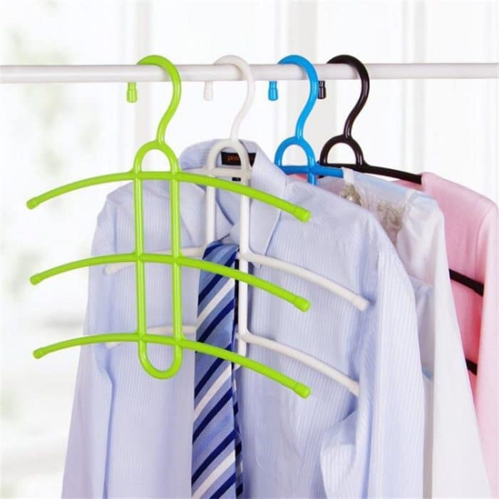 3-lagiger rutschfester Kleiderständer Fishbone Multifunktionaler Kleiderbügel zur Aufbewahrung – Bild 2