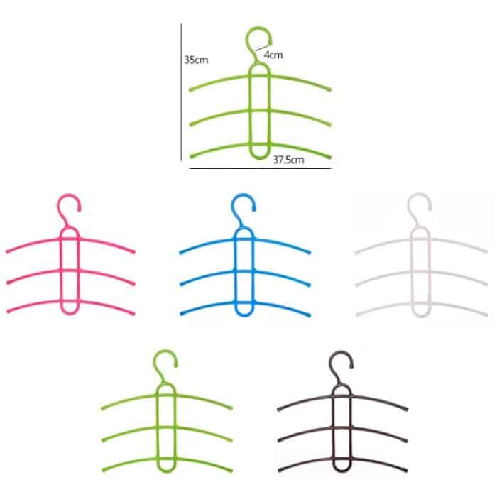 3-lagiger rutschfester Kleiderständer Fishbone Multifunktionaler Kleiderbügel zur Aufbewahrung – Bild 3