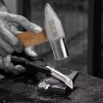 Silberschmiedehammer, kleiner Hammer mit kurzem Griff, handgefertigt, runder Kopf, Entenschnabelhammer, MYTEC Small, MYTEC Medium, MYTEC Large – Bild 2