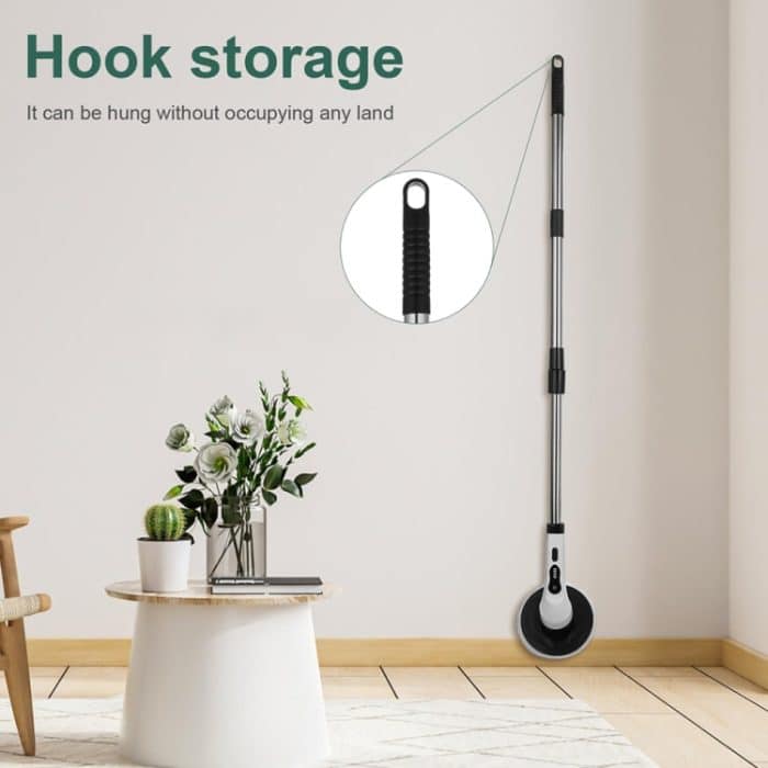 JY-6010 Einziehbare rotierende Reinigungsbürste für den Haushalt mit doppeltem Verwendungszweck für Badezimmergläser, 6-in-1, 9-in-1 – Bild 9