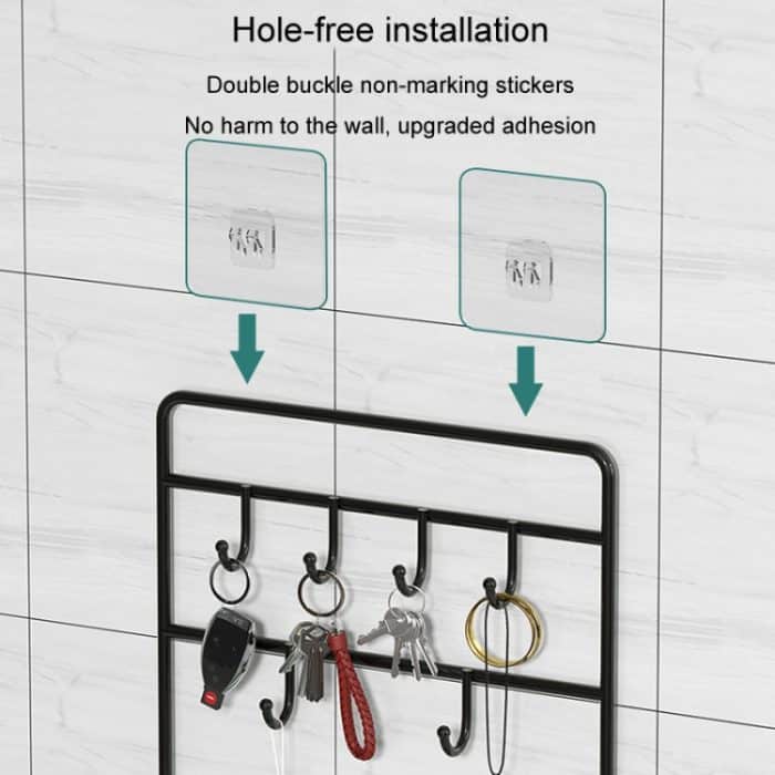 Schlüsselaufbewahrung, Ornament, Türaufhänger, Schlüssel, Schuhschrank, Regal, Schmuck-Organizer, Medium Rectangle, Medium Half Round, Large Rectangle, Large Half Round – Bild 5