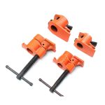 Rohrschellen für die Holzbearbeitung, Sanitär-Befestigungsschellen, horizontale Sperrholzplatten mit Schellen, ohne Wasserrohr, 4 Points, 6 Points – Bild 2