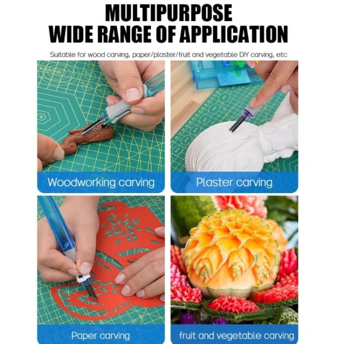 Carpenter Seal Carving Tools Legierung Bit Kunststoffgriff Tranchiermesser, MYTEC 4 In 1, MYTEC 5 In 1, MYTEC 6 In 1 – Bild 11