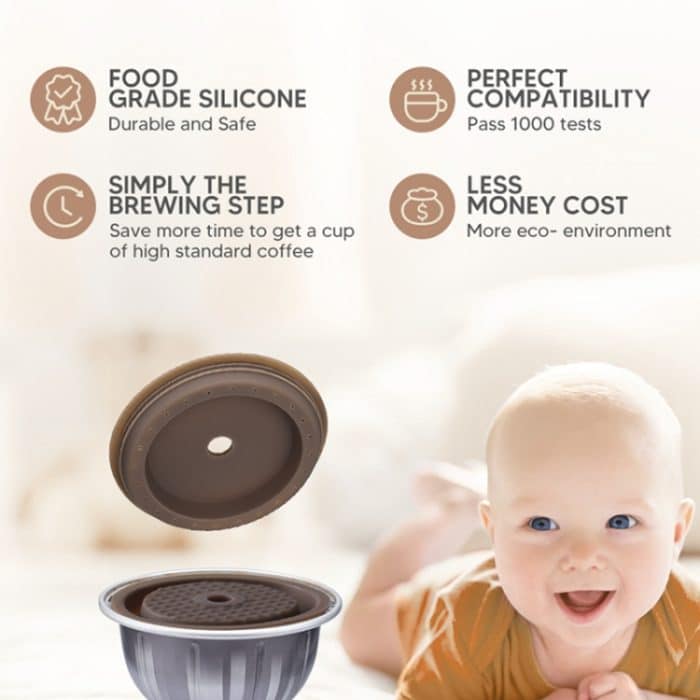 Kompatibel mit der Silikonkappe der wiederverwendbaren Kaffeekapselschale von Vertuoline – Bild 6