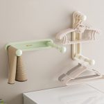 Versenkbare Kleidung Rack Organizer Multifunktionale Haushalt Loch-Freies Balkon Lagerung Regal – Bild 2