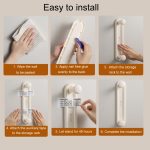 Versenkbare Kleidung Rack Organizer Multifunktionale Haushalt Loch-Freies Balkon Lagerung Regal – Bild 10