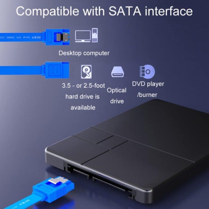 JINGHUA U510B Hochgeschwindigkeits-SATA3.0-SSD-Serielles Kabel, 0.45m – Bild 9