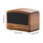 BT11-D Mini-Karte USB-Flash-Laufwerk FM-Radio Retro Wireless Bluetooth-Lautsprecher, Pearwood, Red, Pink, Blue – Bild 3