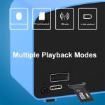 BT11-D Mini-Karte USB-Flash-Laufwerk FM-Radio Retro Wireless Bluetooth-Lautsprecher, Pearwood, Red, Pink, Blue – Bild 5