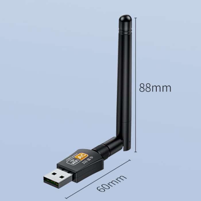 JINGHUA N5 Dualband-Hochleistungsantenne ohne Treiber USB-Wireless-Netzwerkkarte, Antenna Model 600M – Bild 3