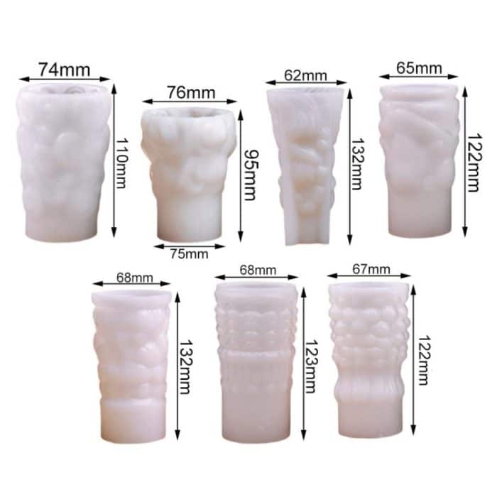 Weihnachtsbaum Aromatherapie Kerzenornamente DIY Silikonform, C1 ZL-268-1, C1 ZL-268-2, C1 ZL-268-3, D1  ZL-269-1, D2  ZL-269-2, D3  ZL-269-3, D4  ZL-269-4 – Bild 2