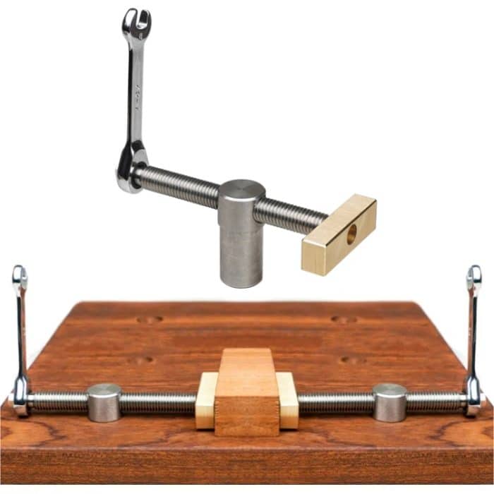 Holzbearbeitung Einstellbare Desktop Schraubstock Dübel Schnelle Feste Clip Clamp Ratsche, 19mm Silver, 20mm Silver, 20mm Black – Bild 2