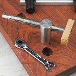 Holzbearbeitung Einstellbare Desktop Schraubstock Dübel Schnelle Feste Clip Clamp Ratsche, 19mm Silver, 20mm Silver, 20mm Black – Bild 6