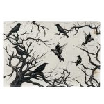 Halloween Black Crow Tischset Restaurant Dekoration Isolierunterlage, Crow