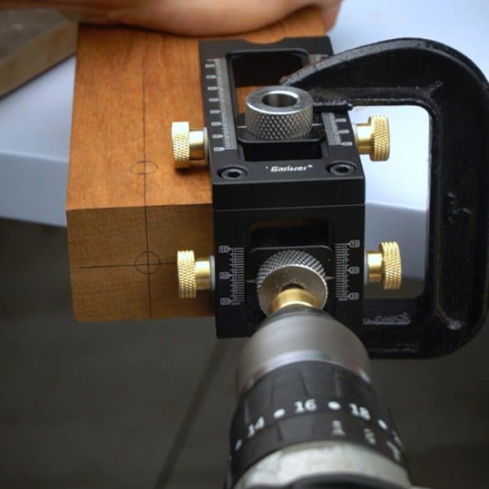 2 in 1 Flachkopf-Kreuz-Schrägbohrer-Lochstanzer-Sucher Dübelvorrichtung Bettschrank-Schraubenstanzer-Sucher, MG0-000-0011 – Bild 7