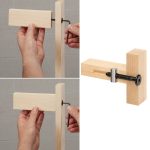 2 in 1 Flachkopf-Kreuz-Schrägbohrer-Lochstanzer-Sucher Dübelvorrichtung Bettschrank-Schraubenstanzer-Sucher, MG0-000-0011 – Bild 8