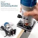 2 in 1 Holzbearbeitung Trimmen Stoßen Halterung Unsichtbare Befestigungen Kleiderschrank Öffnung Stanzen Locator, With 11mm Milling Cutter – Bild 7