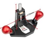 Router Hobel Rechtwinklig Zapfen Schulter Trimmen Schlitzen Hobel DIY Holzhandwerk Werkzeug, Aluminum Handle, Wooden Handle – Bild 3