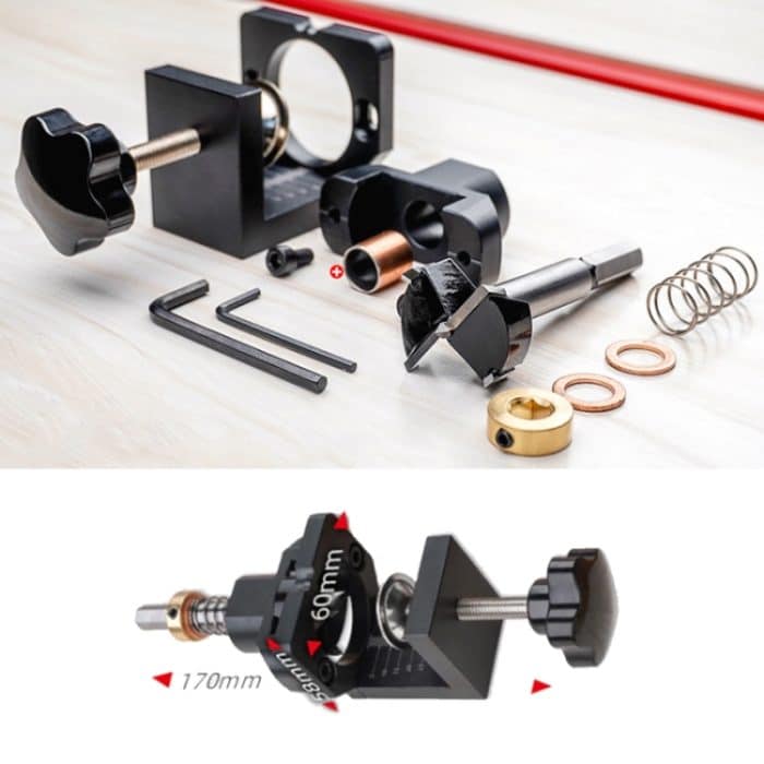 35mm Loch Öffnung Locator Schrank Tür Scharnier Bohrer Loch Jig Puncher Holzbearbeitung Werkzeug, MG0-000-0016 – Bild 3