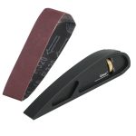 Ganwei Schleifpapierhalter, verstellbar, manuell, Kurvenschleifen, Polieren, Bandschleifer, Schleifbrett, Holzbearbeitungswerkzeug, With 1pc 320 Grit Sanding Belt, With 5pcs 320 Grit Sanding Belt, With 16pcs 120/320/600 Grit Sanding Belt – Bild 3