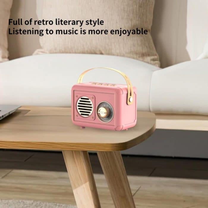 FT-BT20 Mini-Retro-Karte USB-Flash-Laufwerk FM-Radio Drahtloser Bluetooth-Lautsprecher – Bild 8